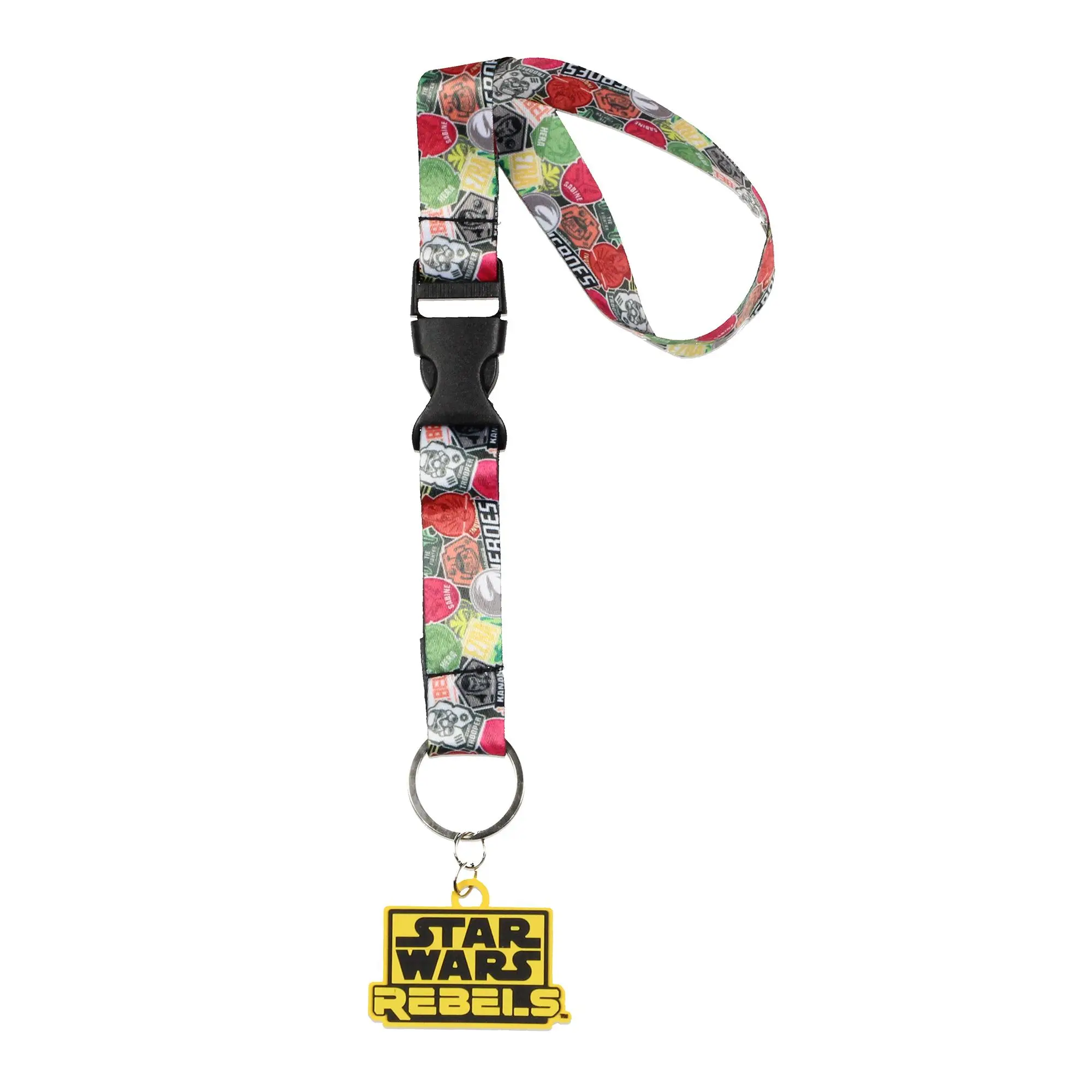 Star Wars: Rebels Stylish Vibrant Casual Wristlet Lanyard Keychain - Car Key, Key & Wallet Accessory, Gift Keyring for Office ID Badge, Men & Women