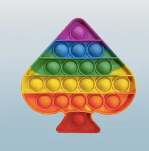 Silicone Push Pop Bubble Sensory Fidget Toy - 4.9"