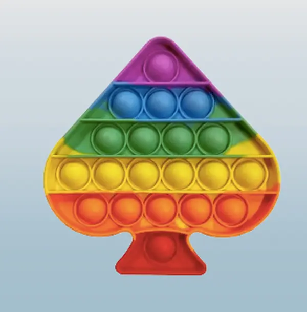 Silicone Push Pop Bubble Sensory Fidget Toy - 4.9"