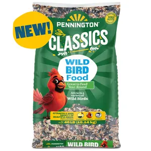 Classic Wild Bird Feed 40 lb Bag – Bird Seed Mix for Cardinals, Finches & Year-Round Bird Feeding