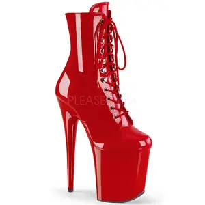8 Inch Heel FLAMINGO-1020 Red Pat