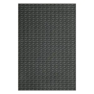 8 x 10 ft Polyester Black Rectangular Soft Non Slip Modern Soild Living Room Bedroom Dining Room Machine Washable Area Rug-C