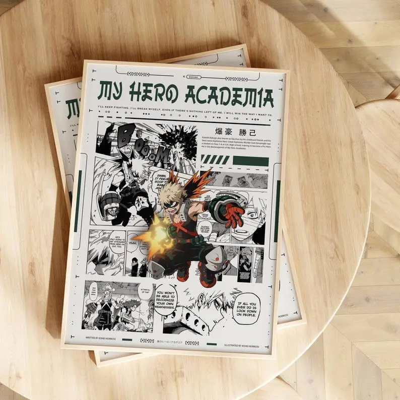 My Hero Academia Anime Poster - Katsuki Bakugo Poster