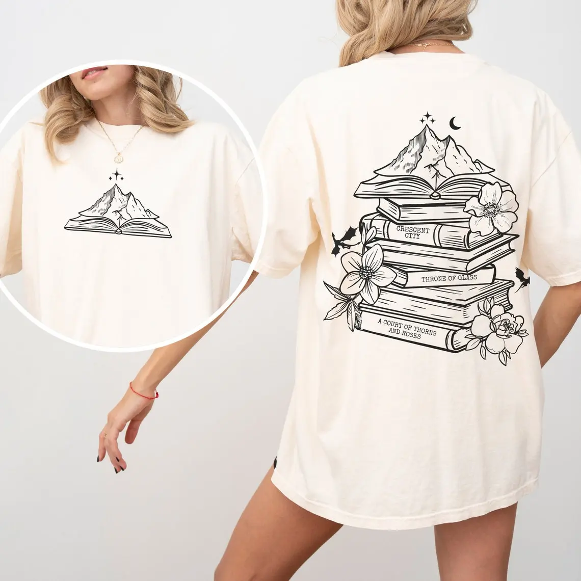 Comfort Colors® ACOTAR  Shirt, Crescent City shirt, bookish Shirt, Throne of Glass Shirt Cotton Womenswear