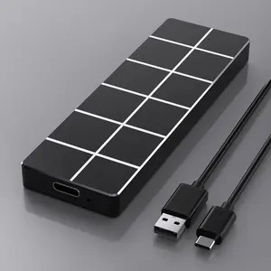 4TB External SSD, USB 2.0 Portable SSD, External Solid State Drive Ultra-Fast USB-C Portable SSD, Heavy-Duty Aluminum Alloy Case with Shockproof Protection, Slim External Storage for PC, Laptop, Portable Storage Drive, Professional Data Transfer