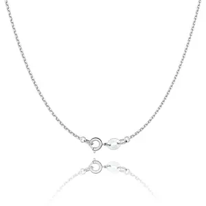 925 Sterling Silver Chain Necklace Chain for Women 1.1mm Cable Chains Necklace Upgraded Spring-Ring Clasp - Thin & Sturdy Women's Chains Necklaces 14 16 18 20 22 24 Inch, Long Chain Necklaces, Shiny Silver Necklaces