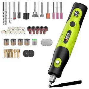 Cordless Rotary Tool,5 Speed Rotary Tool Kit With 231 Accessories,USB Charging,Multi-Purpose 4.2v Power Rotary Tools Easy Accessory Changes - Sanding, Polishing, Engraving and Cutting Green