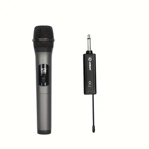 LMBGM Professional Wireless Karaoke Microphone with Receiver, 50M Long Range Broad Compatibility, Portable Mic for Singing, DJ PA System and Outdoor Events