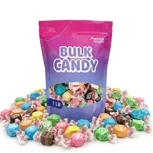 Taffy Town Saltwater Taffy - Assorted | Gourmet | Nougat-Style Candy| Soft & Delicious| Sumer Snack Treats| Party Good Candies | 1 Pound Bulk Bag