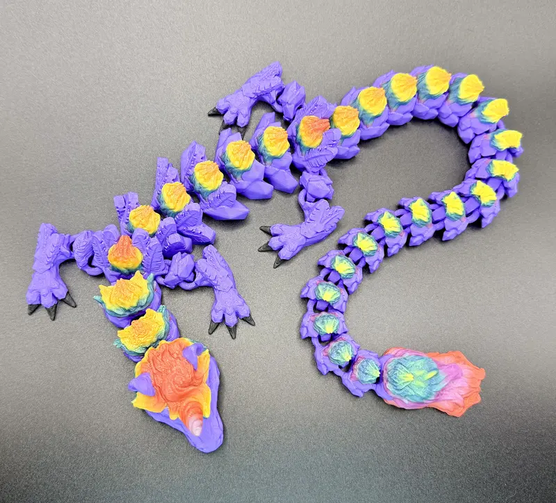 Rainbow Alicorn Dragon 3D Print