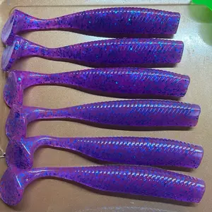 UV GLOW 4.75” Hammer Paddle tails “Cotton Candy” 3pk