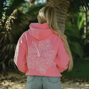 Extra-large back with intricate floral embroidery, refined details, and shell mini eggs at the cuffs—wearable across all three seasons (spring, summer, autumn/fall). Stylish vibe sweatshirt with a premium feel.