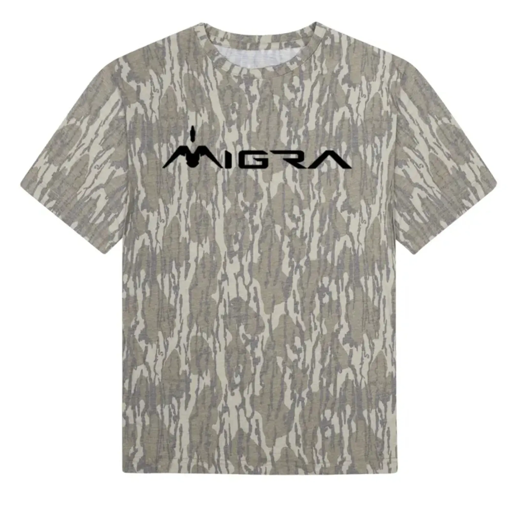Funny Migra Bottomland Mossy Oak Camo Tee, Vintage Hunting Camouflage Shirt Men Women, Unisex Streetwear Outdoor Camo T-Shirt, Oversized Cotton Tactical Style Top