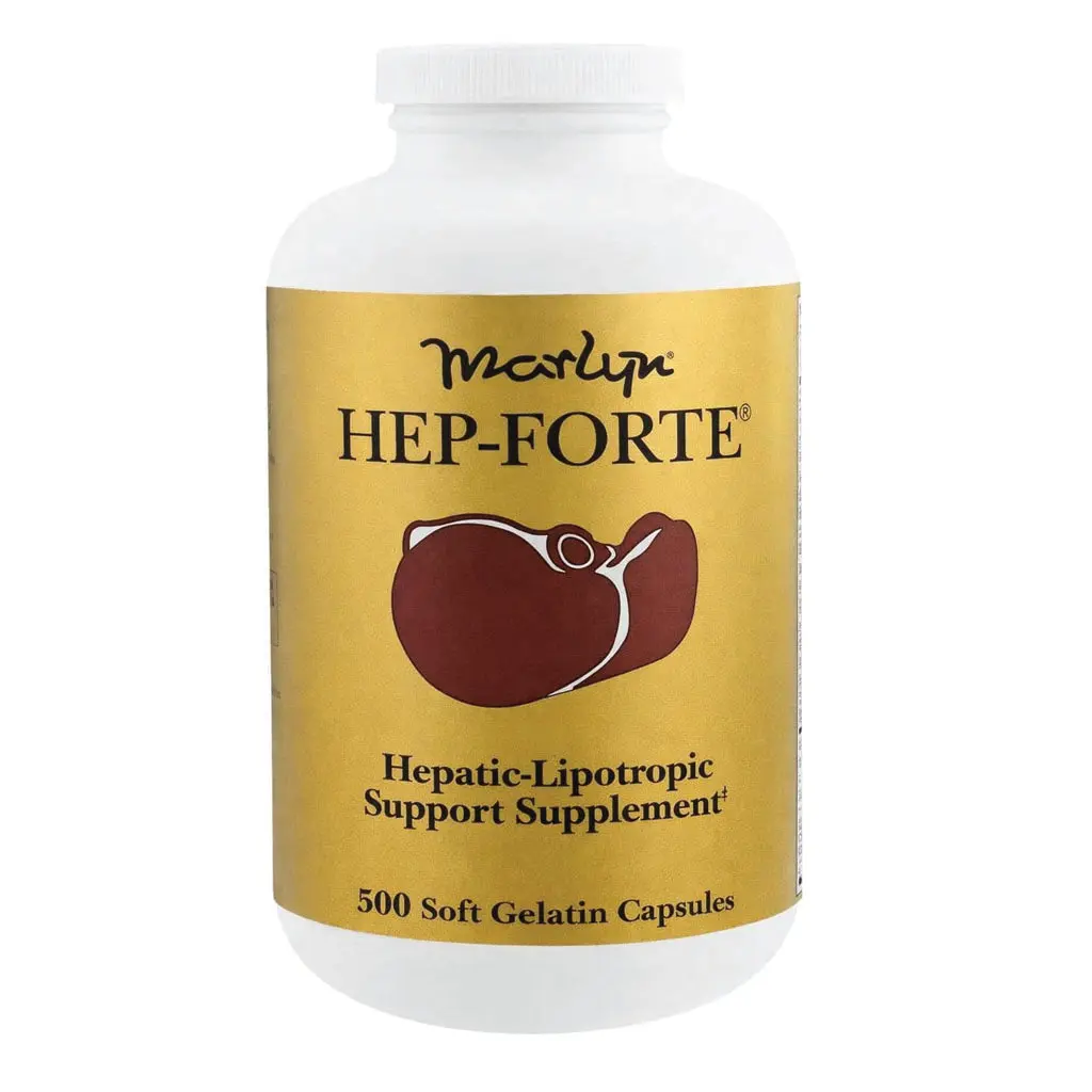 Hep-Forte Natural Liver Support Vitamin Dietary Supplement with Glycerin & Essential Amino Acids, for Metabolism & Blood Pressure Control, 500 Softgels (Capsules Alternative)