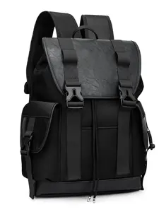 Business Commuter Backpack, Waterproof Oxford Fabric, Large Capacity Laptop Bag, Minimalist Design, Multi-Layer Travel Backpack, Adjustable Backpack, Traveler Essentials Backpack