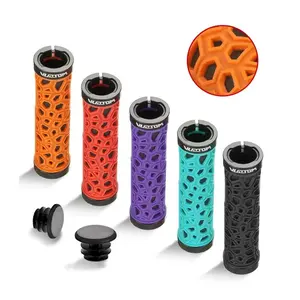 Durable Rubber Handlebar Grips for Mountain Bikes, Universal Fit Bicycle Accessories, Enhance Your Riding Experience, Bike Handle Cover