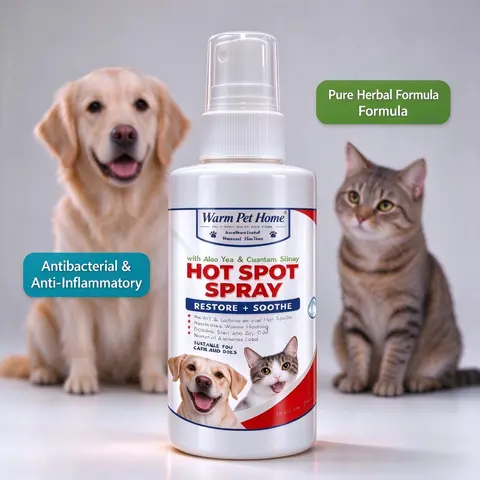 Natural Blend Pet Skin Care Liquid Spray for Dogs & Cats - Pet Products with Itch Relief, Wound Healing Promotion, Fur & Skin Support, No Excess Additives (Single Bottle)