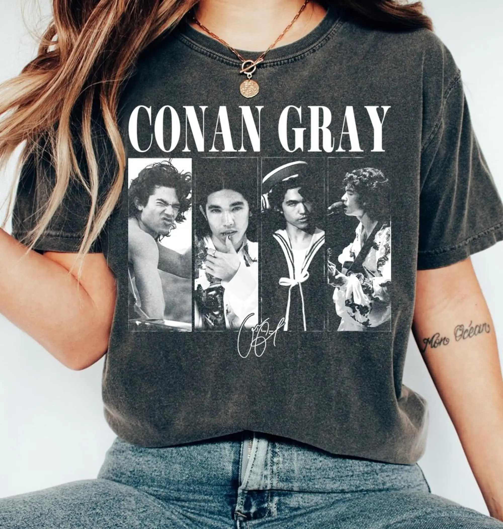 Comfort Colors Conan Gray Inspired Wishbone Vintage T-Shirt - Indie Pop Music Fan Merch, Heated But Devote Movie Tshirt, Team Hollanov Tee