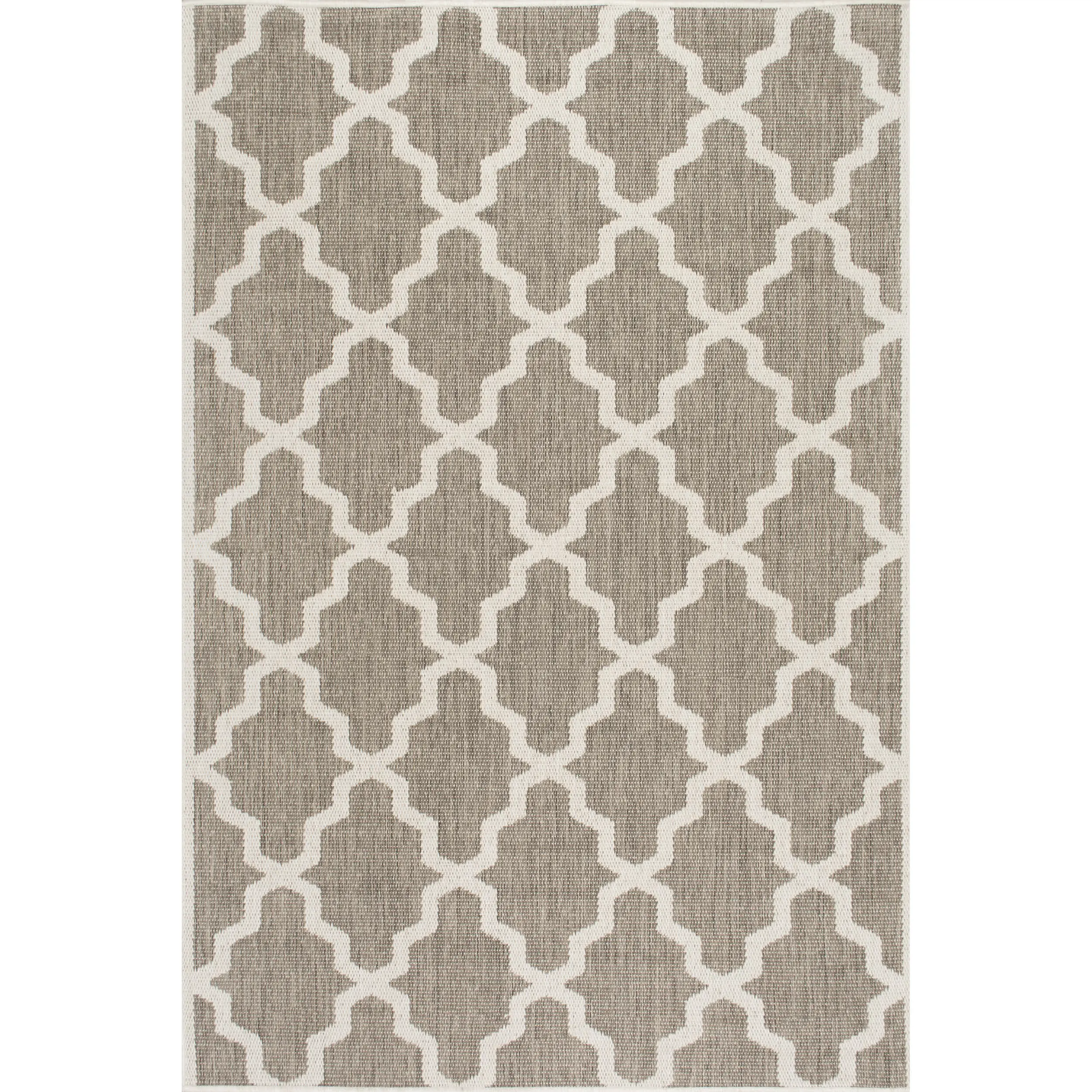 Machine Made Gina Outdoor Moroccan Trellis Area Rug
