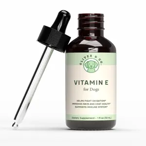 Oliver & Co Vitamin E for Dogs - 1 oz Liquid Supplement for Improved Skin and Coat Health