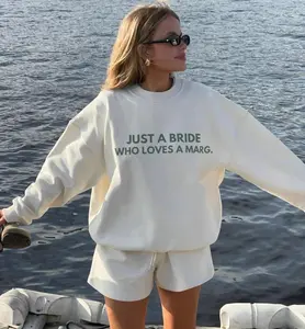 Just a Bride Who Loves Margs Hoodie – Funny Bachelorette Party Bride Sweater