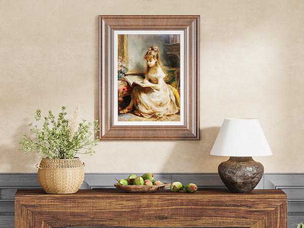 Tribesigns Rustic Farmhouse Console Table with Large Storage Space for Living Room, Hallway, Stairway - Solid Wood Entryway Table