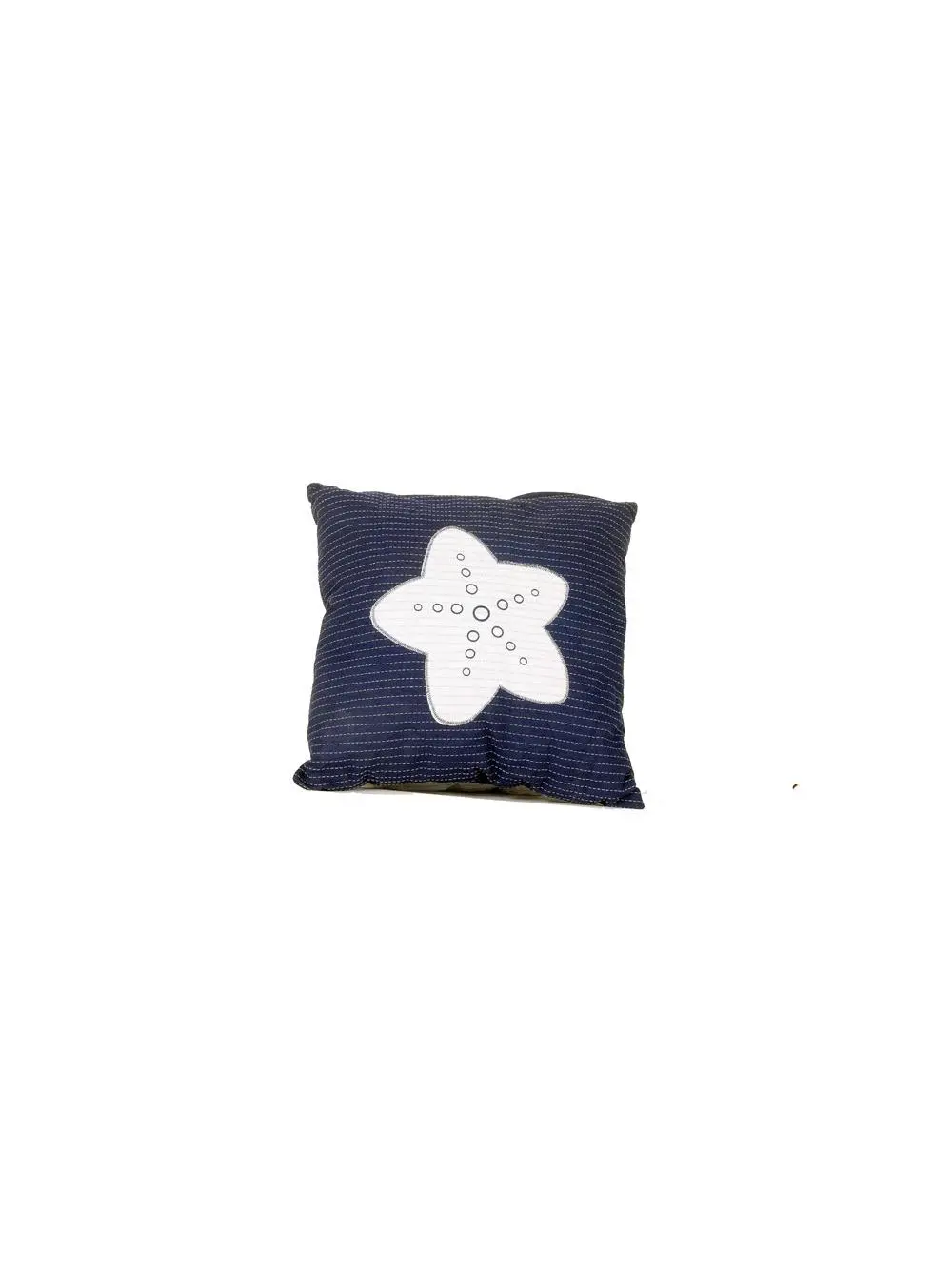 212 MAIN Square Throw Pillows - Set of 2, Blue & White Starfish Print, Square Cushion, Soft Cushion, Contemporary Home Decor, Modern Decorative Pillows, Beach & Ocean Vibe Outdoor Sofa Furniture Accent