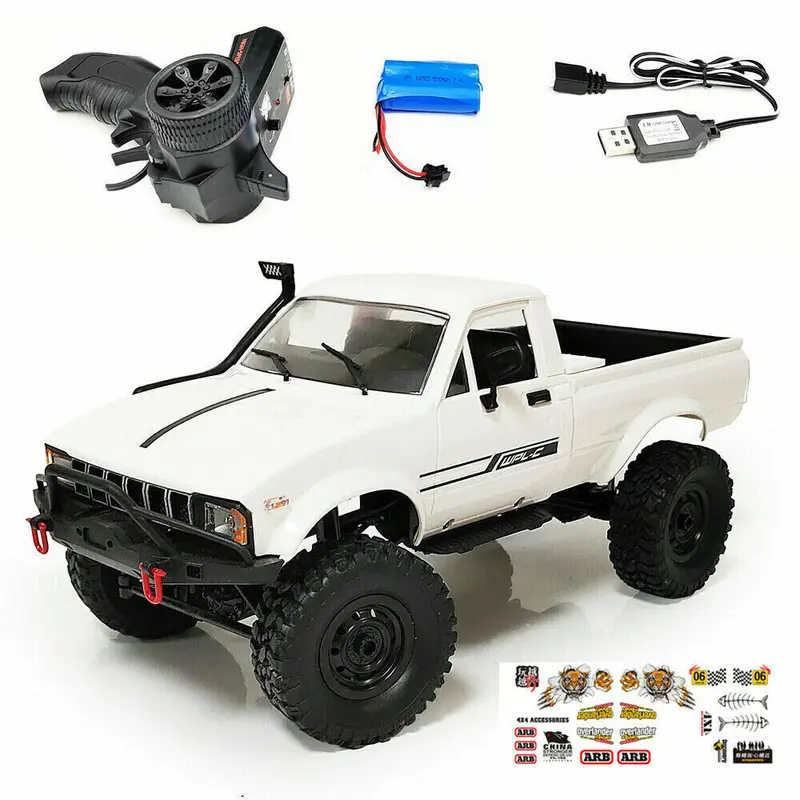 WPL RC Truck C24-1 1:16 4x4 4WD Scale Crawler Pickup Off Road RTR Car R/C White