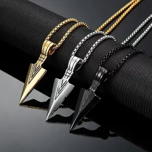 Men's Personalized Triangle Spearhead Alloy Vintage Arrowhead Necklace Pendant length18in,A Perfect Gifts For Lovers, Friends, Boyfriends, Girlfriends, Wife, Husband, Thanksgiving, Independence Day, Holloween, Black Friday, Chrisatmas and New YearS228