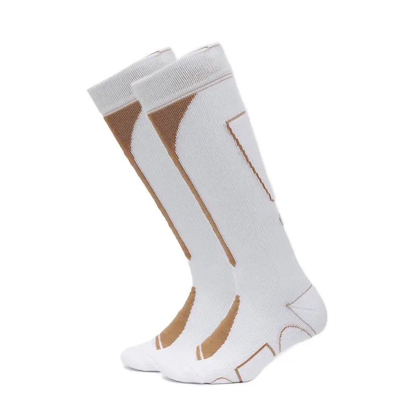 Coppsox Classic Kneehigh Copper Infused White Athletic Unisex Cooling Socks Designed to Cool Foot Reduce Odor Sweat Kill Bacteria Enhance Blood Circulation