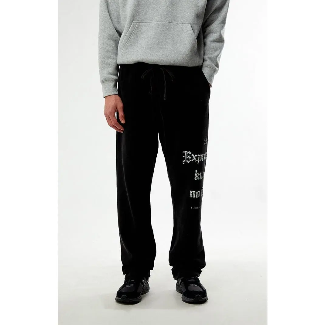 Pacsun Men's Black Expressions Baggy Sweatpants