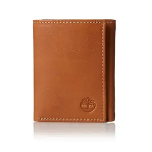 Timberland Men's Premium Genuine Leather Cloudy Trifolder Wallet with 6 Card Spaces 3 Slip Pockets & 2 Currency Compartments Minimalist Style