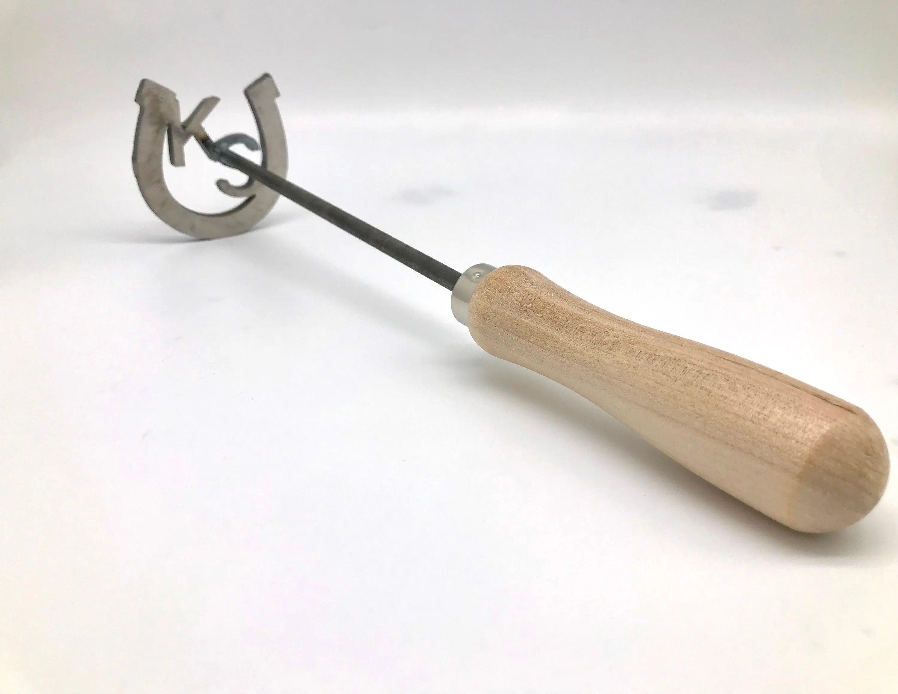 Personalized Horseshoe Branding Iron With Initials -  Leather, Wood, Steaks, Buns Classic Metal