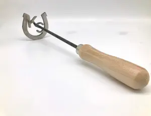 Personalized Horseshoe Branding Iron With Initials -  Leather, Wood, Steaks, Buns Classic Metal