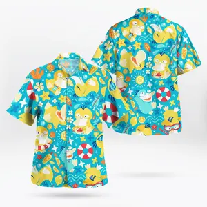 2026 Hawaiian Sets PKM [FREESHIP] For all Ages Plot Twist I Dress Like This – Bold with the duck PKM Hawaiian Shirt Tropical Anime Aloha Shirt