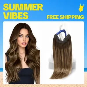 Sunny Wire Invisible Real Human Hair  12-24“ Length Natural Straight Soft and Easy to wear Women luxy hair Festive Gift Ideas #Summervibes