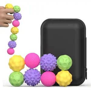 Sensory Fidget Ball Toy, 4 Counts/8 Counts Stress Ball with Silicone Shell for Adults and Teens, Fun Stress Free Balls for Adults & Teens