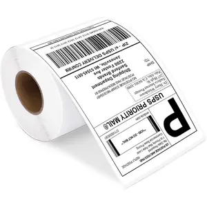 4''X6'' Shipping Labels Direct Thermal Printer Permanent Adhesive Postage Address Labels, Compatible for JADENS, iDPRT SP410, POLONO, ASprink and More Thermal Printers, 220Labels/1Rolls