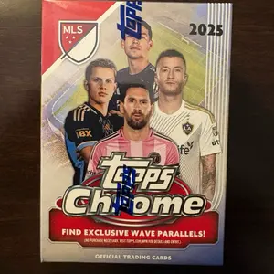Topps 2025 MLS Topps Chrome Single Pack Official Trading Cards with Exclusive Wave Parallels