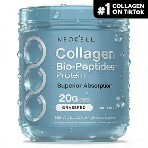 NeoCell Collagen Bio-Peptides Powder 20oz | Grassfed Protein Supplement | Advanced Formula with 18 Essential Amino Acids