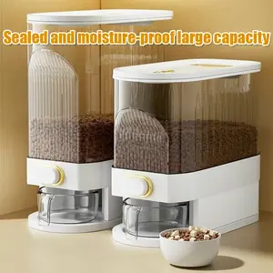 Kitchen Extra Large Cereal Containers Storage (5kg/10kg) Set of 2 Family Size Bulk Cereal Dispenser Countertop, Airtight Food Storage Containers for Pantry Organization, Labels & Marker