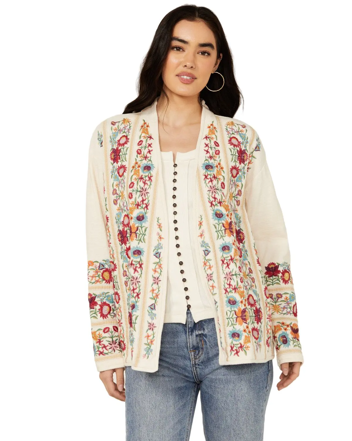 Johnny Was Women's Women'S Embroidered Floral Sweater - B56024-3