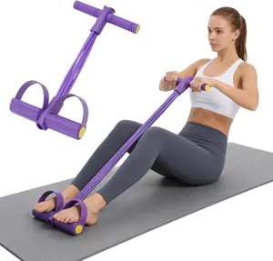Upgraded Pedal Pull Band with Handles, Durable Thick Rope Design, Portable Indoor Use