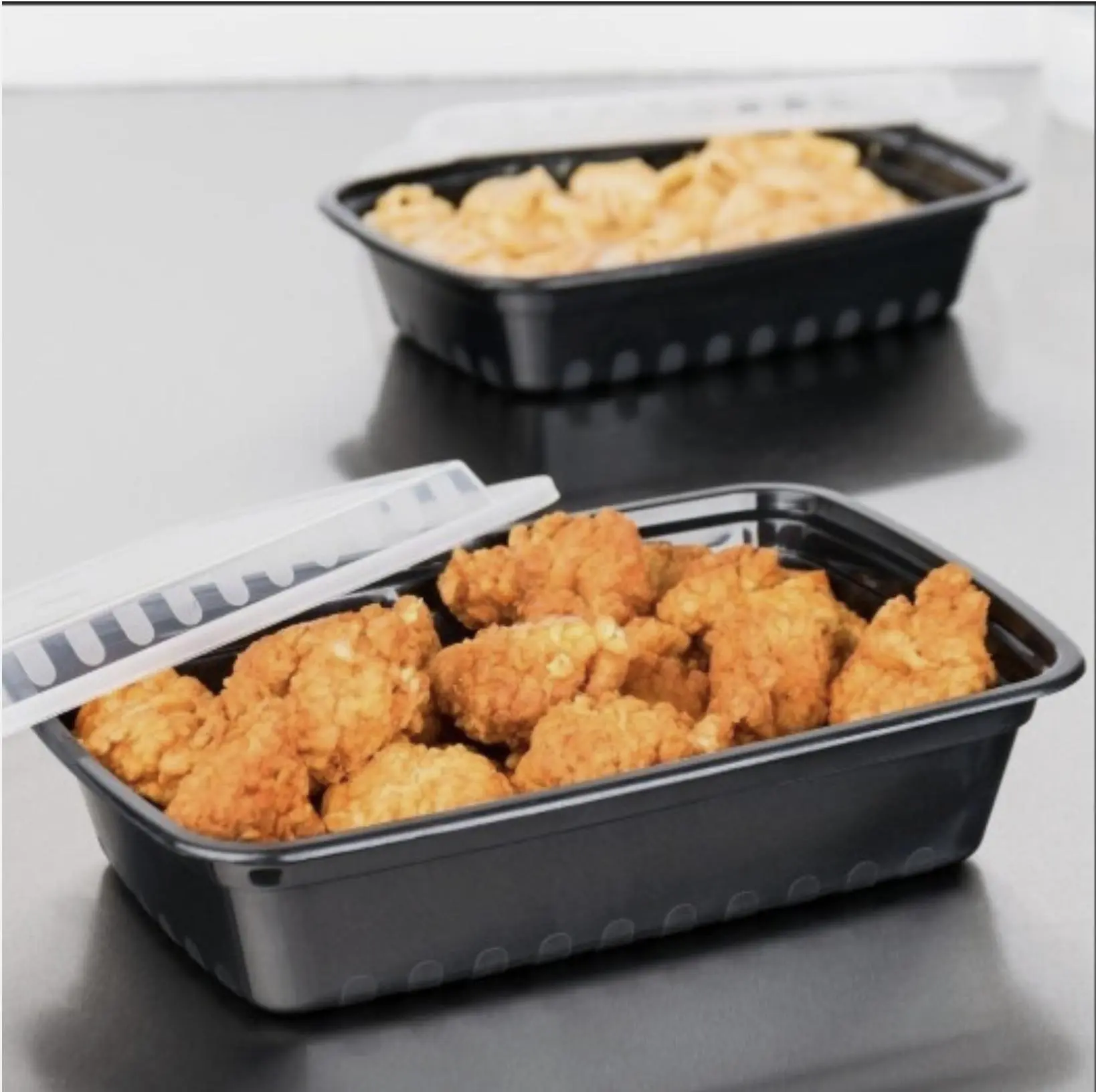 38 oz Plastic Meal Prep Food Containers With Lids Rect Microwavable Reusable minimum pack of 5