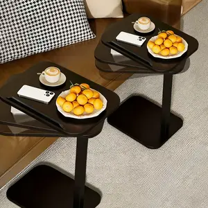 Adjustable Rolling Standing Desk-Home office computer desk, suitable for studying, modern minimalist style bedroom, adjustable multifunctional side table - suitable for RV, bedroom and living room, perfect for Mother's Day/Halloween/wedding