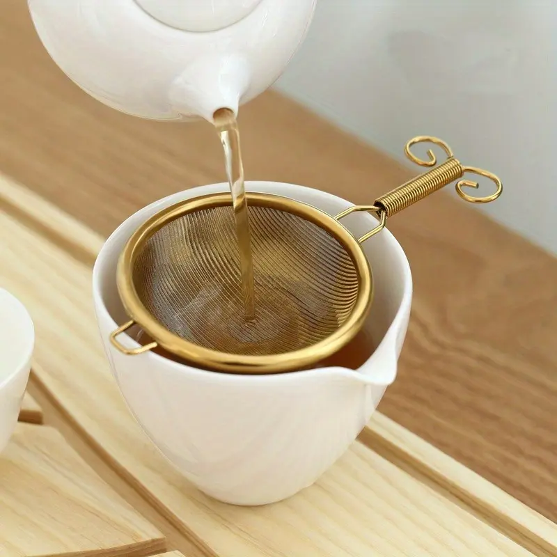 1 piece of high-efficiency tea filter, household kitchen tool, Tea Making Tool, stainless steel tea filter, fine filter screen, tea filter, Tea Infuser, Metal Tea Infuser