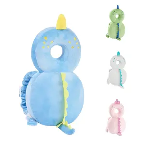 Baby Back Potection Toddler Safety Protector Cushion Pad Toddler Backpack for Crawling Walking Adjustable Toddlers Back Safety Pad for Boys and Girls(Blue Dinosaur)