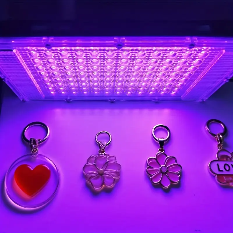 96-bead LED curing lamp, resin curing lamp, suitable for resin molds, jewelry making, DIY handicrafts, nail art low voltage 5V, with USB plug and power cord and switch
