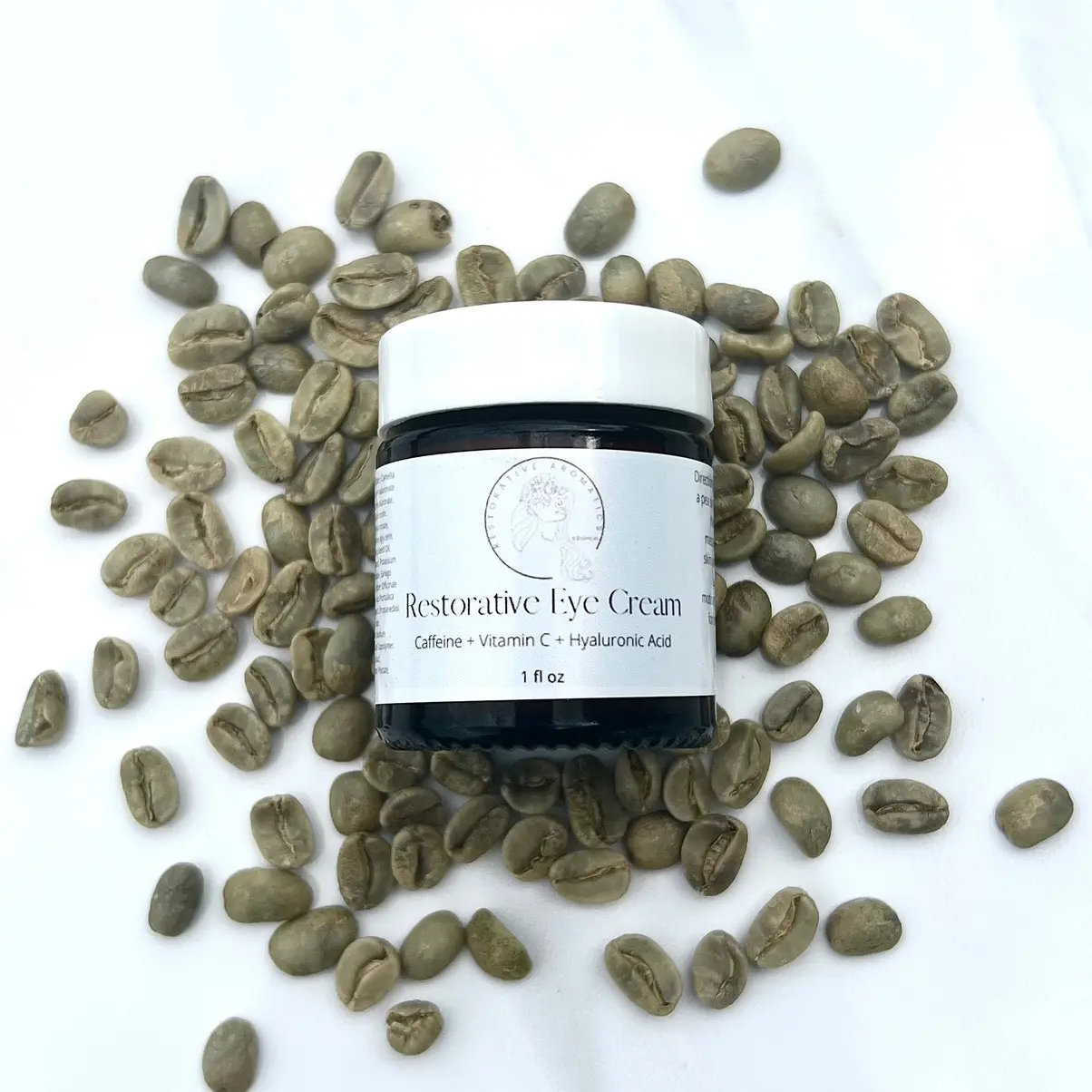 Restorative Eye Cream - Caffeine + Vitamin C + Hyaluronic Acid - Youth Renewing Eye Cream - Targets the Appearance of Circles, Tired Eyes and Puffiness
