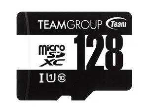 Team 128GB microSDHC UHS-I/U1 Class 10 Memory Card with Adapter, Speed Up to 100MB/s (TUSDX128GCL10U03)